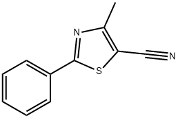 4-METHYL-2-PHENYL-1,3-THIAZOLE-5-CARBONITRILE Structure