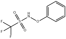 Methanesulfonamide,  1,1,1-trifluoro-N-phenoxy- Structure