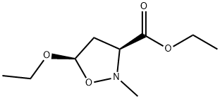 3-Isoxazolidinecarboxylicacid,5-ethoxy-2-methyl-,ethylester,cis-(9CI) Structure