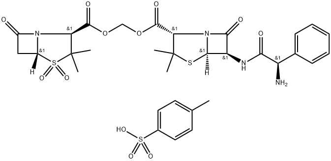 对甲苯磺酸舒他西林, 83105-70-8, 结构式
