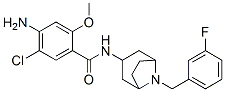4-amino-5-chloro-N-[8-[(3-fluorophenyl)methyl]-8-azabicyclo[3.2.1]oct- 3-yl]-2-methoxy-benzamide Structure
