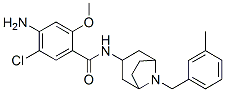 4-amino-5-chloro-2-methoxy-N-[8-[(3-methylphenyl)methyl]-8-azabicyclo[ 3.2.1]oct-3-yl]benzamide 结构式