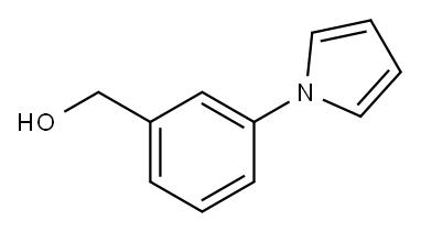 [3-(1H-ピロール-1-イル)フェニル]メタノール 化学構造式
