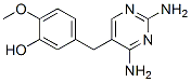 5-[(2,4-ジアミノ-5-ピリミジニル)メチル]-2-メトキシフェノール 化学構造式