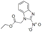2-ニトロ-1H-ベンゾイミダゾール-1-酢酸エチル 化学構造式
