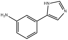 3-(1H-イミダゾール-5-イル)アニリン 化学構造式
