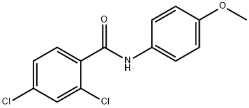BENZAMIDE, 2,4-DICHLORO-N-(4-METHOXYPHENYL)- Structure