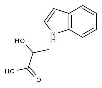DL-3-インドール乳酸 化学構造式