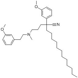 α-ドデシル-3-メトキシ-α-[3-[[2-(3-メトキシフェニル)エチル]メチルアミノ]プロピル]ベンゼンアセトニトリル