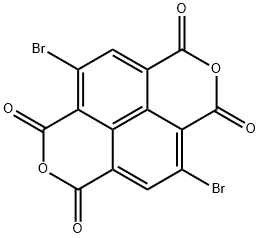 2,6-ジブロモナフタレン-1,4,5,8-テトラカルボン酸二無水物 化学構造式