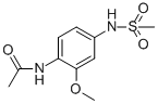 N-[2-METHOXY-4-(METHYLSULFONYLAMINO)PHENYL]ACETAMIDE Structure