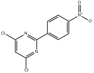 4,6-二氯-2-(4-硝基苯基)嘧啶, 83217-23-6, 结构式
