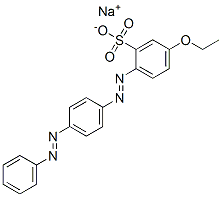 5-エトキシ-2-[[4-(フェニルアゾ)フェニル]アゾ]ベンゼンスルホン酸ナトリウム 化学構造式
