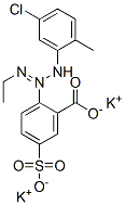 dipotassium 2-[3-(5-chloro-2-tolyl)-1-ethyltriazen-2-yl]-5-sulphonatobenzoate Structure