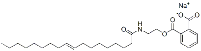 1,2-ベンゼンジカルボン酸1-[2-[[(Z)-1-オキソ-9-オクタデセニル]アミノ]エチル]2-ナトリウム 化学構造式