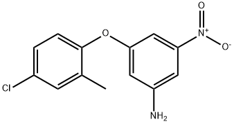 3-(4-chloro-2-methylphenoxy)-5-nitroaniline Structure