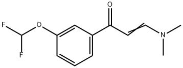 (2E)-1-[3-(difluoromethoxy)phenyl]-3-(dimethylamino)prop-2-en-1-one Structure