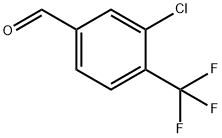 3-クロロ-4-(トリフルオロメチル)ベンズアルデヒド 化学構造式