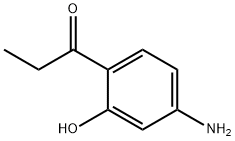 1-(4-アミノ-2-ヒドロキシフェニル)プロパン-1-オン 化学構造式