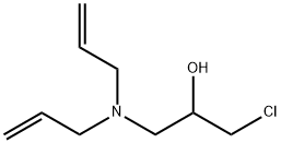 N-(3-クロロ-2-ヒドロキシプロピル)ジアリルアミン 化学構造式