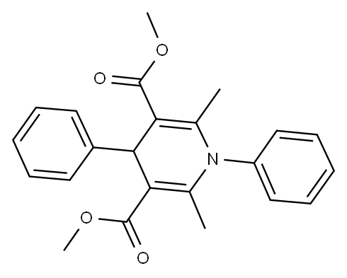 DIMETHYL 1,4-DIHYDRO-2,6-DIMETHYL-1,4-DIPHENYL-3,5-PYRIDINEDICARBOXYLATE Struktur