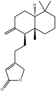 8(17),13-赖百当二烯-15,16-内酯, 83324-51-0, 结构式