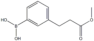 3-(2-甲氧羰基乙基)苯基硼酸 结构式