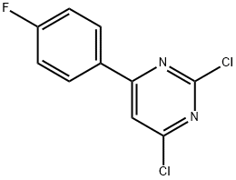 2,4-DICHLORO-6-(4-FLUOROPHENYL)PYRIMIDINE Structure