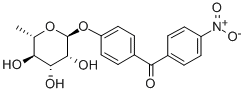 (4-((6-Deoxy-alpha-L-mannopyranosyl)oxy)phenyl)(4-nitrophenyl)methanon e|