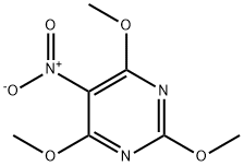 2,4,6-三甲氧基-5-硝基嘧啶 结构式