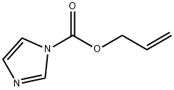 1H-イミダゾール-1-カルボン酸アリル 化学構造式