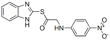 1-(1H-benzoimidazol-2-ylsulfanyl)-2-[(4-nitrophenyl)amino]ethanone 结构式
