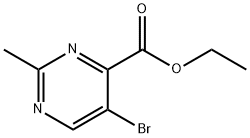 5-溴-2-甲基嘧啶-4-甲酸乙酯, 83410-38-2, 结构式