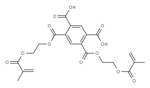 1,5-bis[2-[(2-methyl-1-oxoallyl)oxy]ethyl] dihydrogen benzene-1,2,4,5-tetracarboxylate Struktur