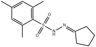 2,4,6-三甲基苯磺酸-2-环戊基酰肼, 83477-71-8, 结构式
