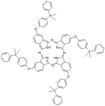 TETRAKIS(4-CUMYLPHENOXY)PHTHALOCYANINE Structure