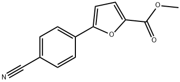 5-(4-苯腈)-2-糠酸甲酯, 834884-75-2, 结构式