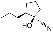 Cyclopentanecarbonitrile, 1-hydroxy-2-propyl-, (1R,2S)- (9CI) Structure