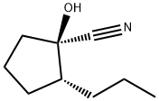 Cyclopentanecarbonitrile, 1-hydroxy-2-propyl-, (1R,2R)- (9CI) Structure