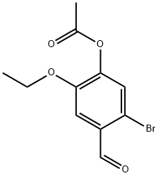 5-BROMO-2-ETHOXY-4-FORMYLPHENYL ACETATE Structure