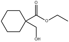 1-(ヒドロキシメチル)シクロヘキサンカルボン酸エチル 化学構造式