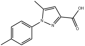5-METHYL-1-P-TOLYL-1H-PYRAZOLE-3-CARBOXYLIC ACID Structure