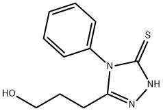 3-(5-巯基-4-苯基-4H-[1,2,4]三唑-3-基)-丙-1-醇, 83503-21-3, 结构式