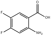 2-氨基-4,5-二氟苯甲酸, 83506-93-8, 结构式