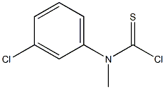 N-(3-氯苯基)-N-甲基-硫代氨基甲酰氯, 83508-61-6, 结构式