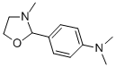 2-[4-(ジメチルアミノ)フェニル]-3-メチルオキサゾリジン 化学構造式