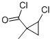 Cyclopropanecarbonyl chloride, 2-chloro-1-methyl- (9CI) Structure