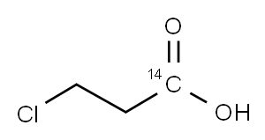 3-CHLOROPROPIONIC ACID, [1-14C] 结构式