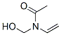 N-エテニル-N-(ヒドロキシメチル)アセトアミド 化学構造式