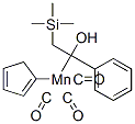 (1-Hydroxy-2-trimethylsilyl-1-phenylethyl)cyclopentadienylmanganese tr icarbonyl Structure